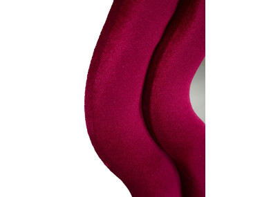 Miroir mural Emily velours fuchsia 60x6x160 cm (miroir 42x144 cm) – Touche moderne et féminité affirmée