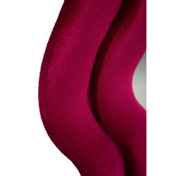 Miroir mural Emily velours fuchsia 60x6x160 cm (miroir 42x144 cm) – Touche moderne et féminité affirmée