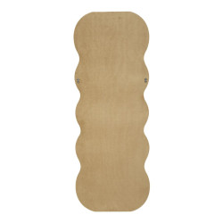 Miroir mural Emily velours doré 60x6x160 cm (miroir 42x144 cm) – Prestige doré et brillance raffinée