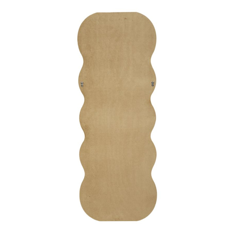 Miroir mural Emily velours doré 60x6x160 cm (miroir 42x144 cm) – Prestige doré et brillance raffinée