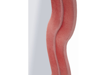 Miroir mural Emily velours rose 60x6x160 cm (miroir 42x144 cm) – Délicatesse et charme poudré