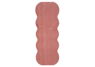 Miroir mural Emily velours rose 60x6x160 cm (miroir 42x144 cm) – Délicatesse et charme poudré