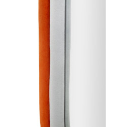 Miroir mural Antony orange/velours mixte 60x4x90 cm – Alliance audacieuse et esprit contemporain