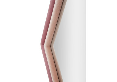 Miroir mural Tony mix velours rose 75x4x80 cm – Couleurs vibrantes et douceur sophistiquée