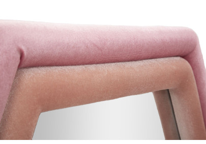 Miroir mural Tony mix velours rose 75x4x80 cm – Couleurs vibrantes et douceur sophistiquée