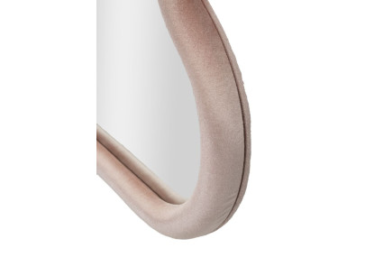 Miroir mural Rose Nuage velours 90x4x60 cm – Romantisme pastel et touche de modernité