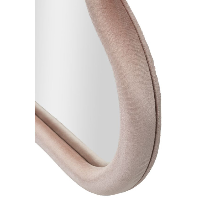 Miroir mural Rose Nuage velours 90x4x60 cm – Romantisme pastel et touche de modernité
