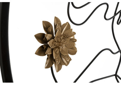 Miroir mural Melly Ø80x3,8 cm – Minimalisme chic et reflets lumineux