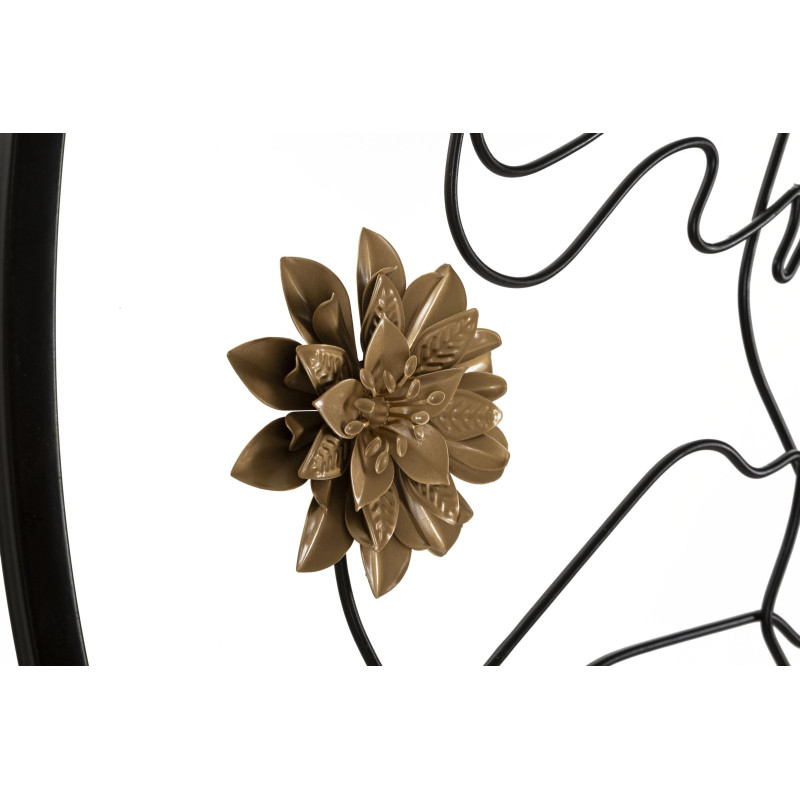 Miroir mural Melly Ø80x3,8 cm – Minimalisme chic et reflets lumineux