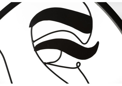 Miroir mural Melly Ø80x3,8 cm – Minimalisme chic et reflets lumineux