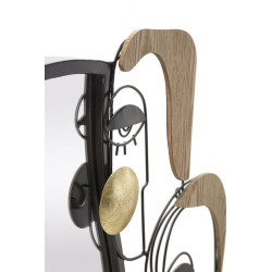 Miroir mural Assy 83x5x80 cm – Volume élégant et présence artistique