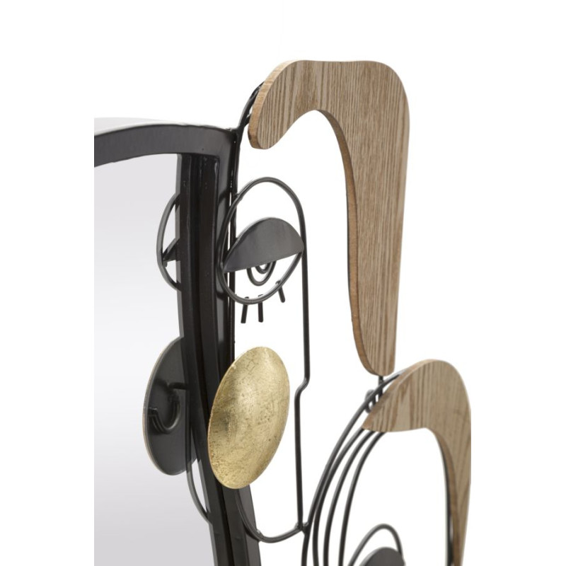 Miroir mural Assy 83x5x80 cm – Volume élégant et présence artistique