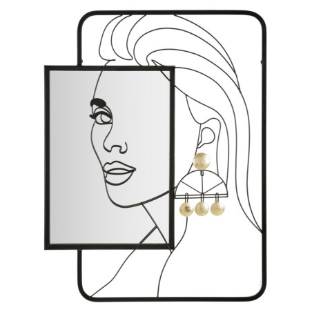 Miroir mural Eleonor 64,8x3,8x85 cm – Élégance baroque et allure majestueuse