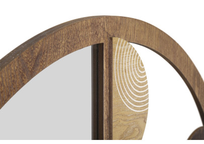 Bloc miroir mural Ø80x3 cm – Design épuré et brillance subtile