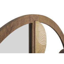 Bloc miroir mural Ø80x3 cm – Design épuré et brillance subtile