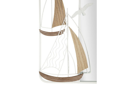 Miroir mural Adriatic 60x4,4x60 cm – Inspiration marine et équilibre visuel