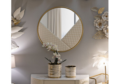 Miroir mural Sharon Ø80x3 cm – Courbes pures et éclat design