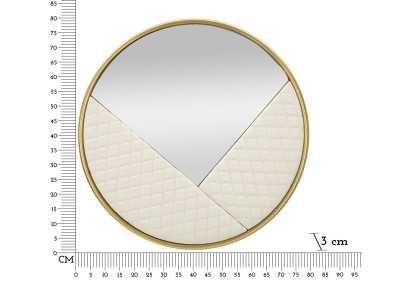 Miroir mural Sharon Ø80x3 cm – Courbes pures et éclat design