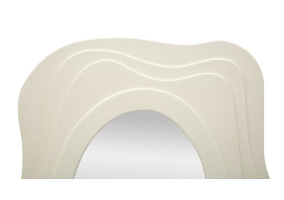 Miroir mural Dafne blanc 90x4x165 cm – Pureté lumineuse et élégance monumentale