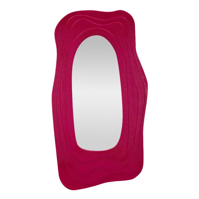 Miroir mural Dafne fuchsia 90x4x165 cm – Couleur vibrante et sophistication glamour