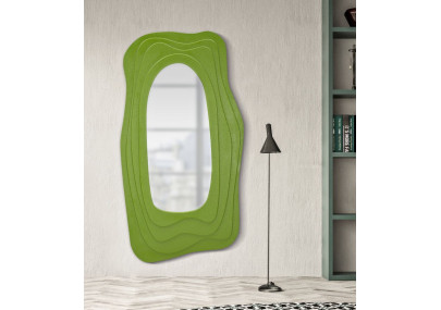 Miroir mural Dafne green 90x4x165 cm – Esprit naturel et modernité chic