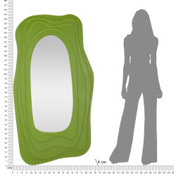 Miroir mural Dafne green 90x4x165 cm – Esprit naturel et modernité chic