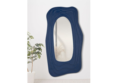 Miroir mural Dafne bleu 90x4x165 cm – Ton apaisant et allure raffinée