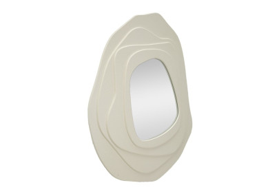 Miroir mural Dalia blanc 90x4x97 cm – Lignes douces et éclat intemporel