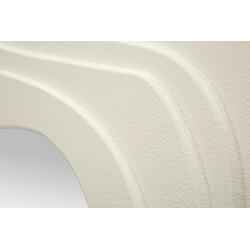 Miroir mural Dalia blanc 90x4x97 cm – Lignes douces et éclat intemporel