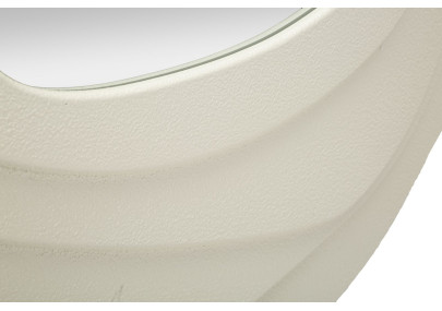 Miroir mural Dalia blanc 90x4x97 cm – Lignes douces et éclat intemporel