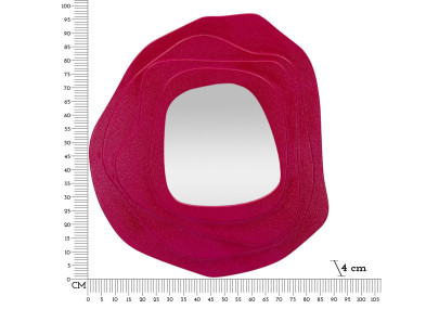 Miroir mural Dalia fuchsia 90x4x97 cm – Touche féminine et design affirmé