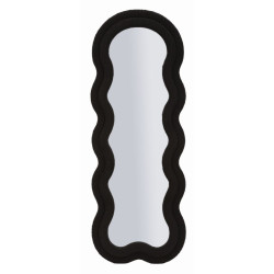 Miroir mural ours en peluche noir 60x4x160 cm (miroir 39x137 cm) – Originalité ludique et raffinement moderne