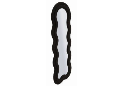 Miroir mural ours en peluche noir 60x4x160 cm (miroir 39x137 cm) – Originalité ludique et raffinement moderne