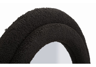 Miroir mural ours en peluche noir 60x4x160 cm (miroir 39x137 cm) – Originalité ludique et raffinement moderne