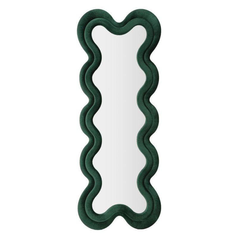 Miroir mural Monica vert 58x4x160 cm – Élégance naturelle et présence harmonieuse