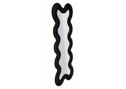 Miroir mural Noir Monica 58x4x160 cm (miroir 39x124 cm) – Chic intense et design sobre