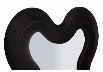 Miroir mural Noir Monica 58x4x160 cm (miroir 39x124 cm) – Chic intense et design sobre