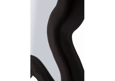 Miroir mural Noir Monica 58x4x160 cm (miroir 39x124 cm) – Chic intense et design sobre