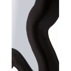 Miroir mural Noir Monica 58x4x160 cm (miroir 39x124 cm) – Chic intense et design sobre