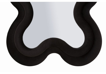 Miroir mural Noir Monica 58x4x160 cm (miroir 39x124 cm) – Chic intense et design sobre