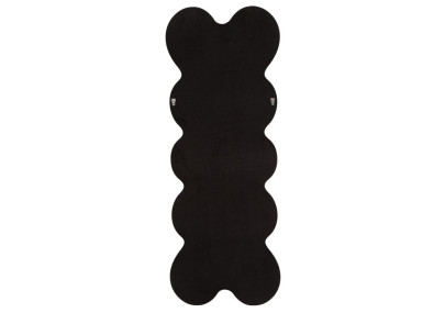 Miroir mural Noir Monica 58x4x160 cm (miroir 39x124 cm) – Chic intense et design sobre