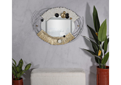 Miroir mural Klee 114x7x81 cm – Présence monumentale et sophistication artistique