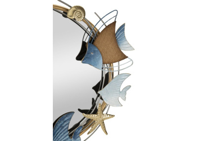 Miroir mural Marine 68x5x67 cm – Harmonie classique et reflets élégants