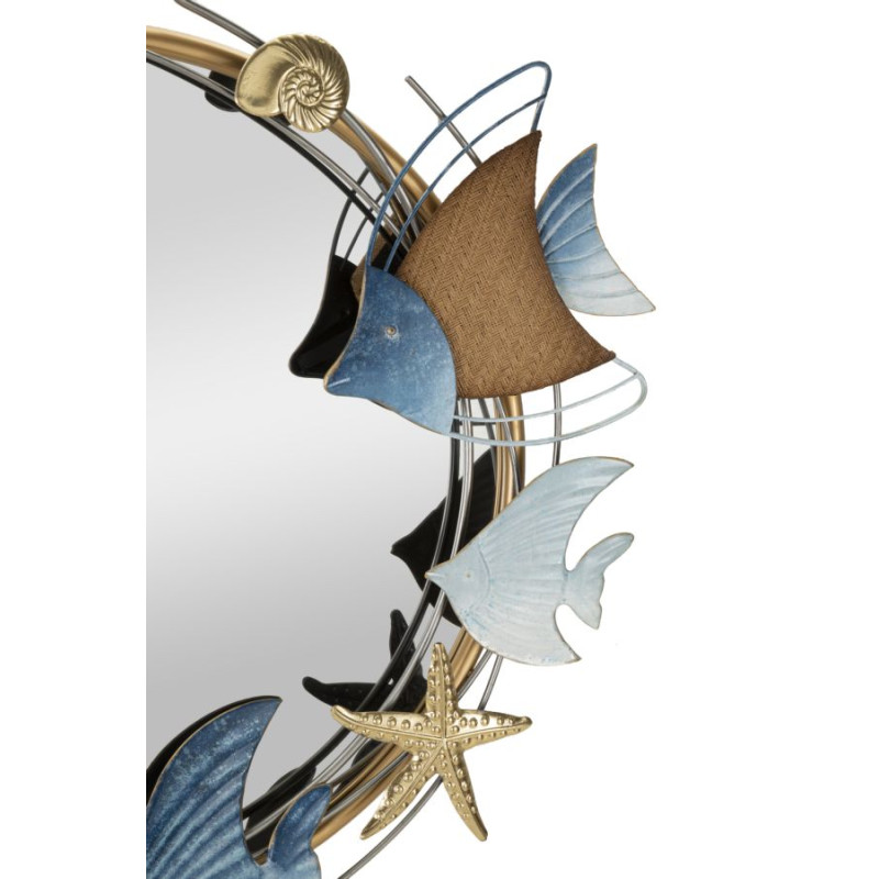 Miroir mural Marine 68x5x67 cm – Harmonie classique et reflets élégants