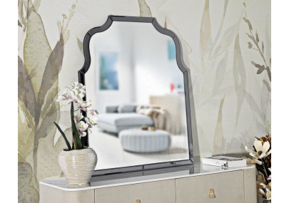 Miroir mural Ankara gris 85x1x100 cm (miroir 78x93 cm) – Minimalisme chic et design contemporain