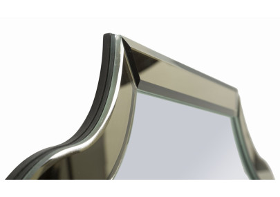 Miroir mural Ankara doré (miroir 78x93 cm) – Prestige luxueux et éclat doré