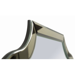 Miroir mural Ankara doré (miroir 78x93 cm) – Prestige luxueux et éclat doré