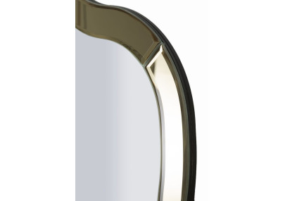 Miroir mural Ankara doré (miroir 78x93 cm) – Prestige luxueux et éclat doré