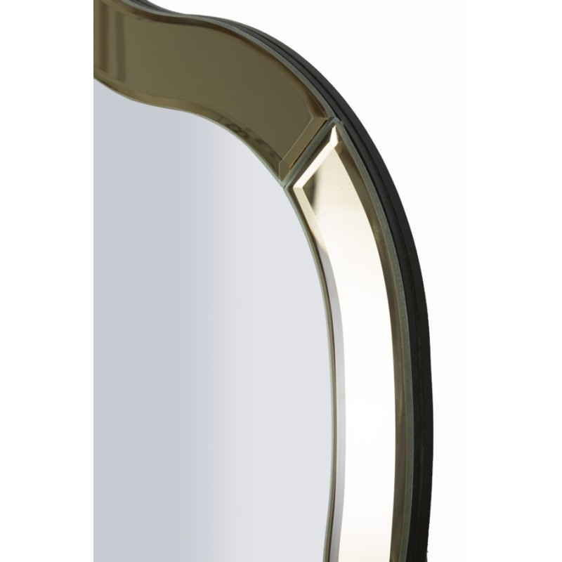 Miroir mural Ankara doré (miroir 78x93 cm) – Prestige luxueux et éclat doré