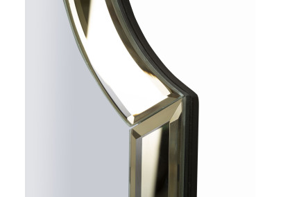 Miroir mural Ankara doré (miroir 78x93 cm) – Prestige luxueux et éclat doré